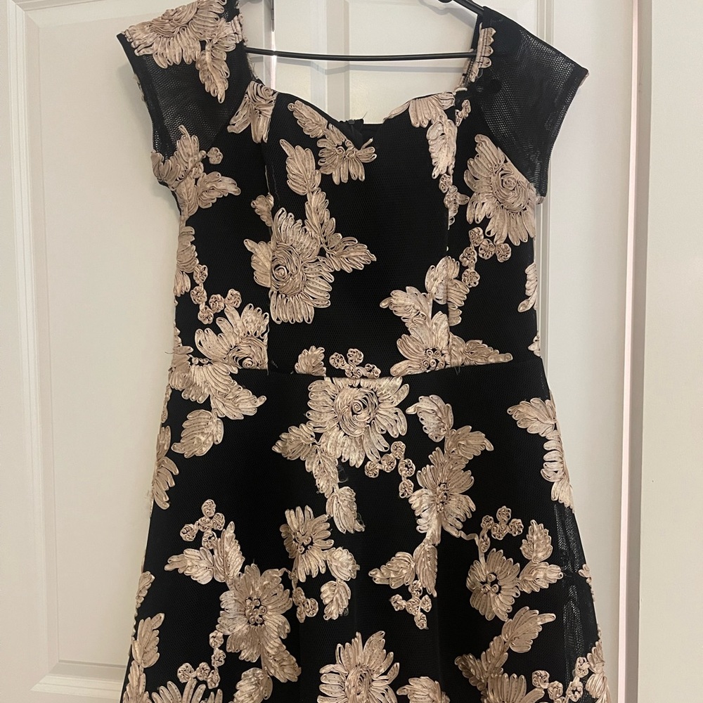 Stunning Floral Embroidery Dress